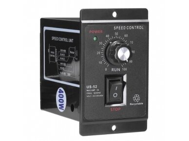 Greičio reguliatorius | 3A | 400W | 230V | 90-1700rpm | US-52 | E17997