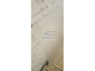Grūdintas stiklas 4mm | matinis | baltas | 1134x1722x4mm 2
