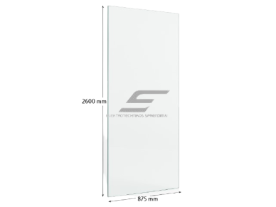Grūdintas stiklas 5mm | šlifuotas | 2600x875mm Grūdintas stiklas 5mm | šlifuotas | 2600x875mm