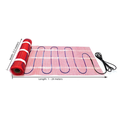 Underfloor heating mat | 0.5x18m | 9m² | 1350W | 230V 2 Underfloor heating mat | 0.5x18m | 9m² | 1350W | 230V 2