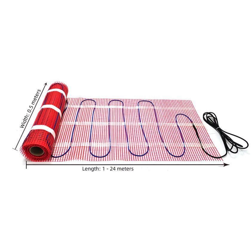 Põrandakütte matt | 0,5x2m | 1m² | 200W | 230V 2 Põrandakütte matt | 0,5x2m | 1m² | 200W | 230V 2
