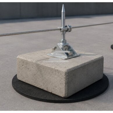 Rubber mat for concrete base | 300mm | D300 2 Rubber mat for concrete base | 300mm | D300 2