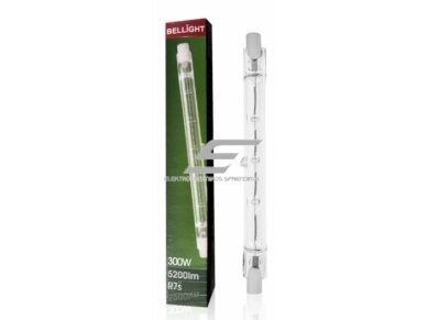 Halogeninė lemputė R7s | 300W | 5200lm | 230V | 118x9mm | Bellight | 5901854563961 Halogeninė lemputė R7s | 300W | 5200lm | 230V | 118x9mm | Bellight | 5901854563961
