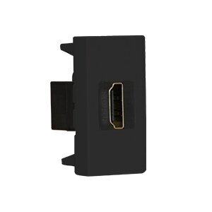 HDMI pistikupesa | 1 koht | 1 moodul | sisseehitatav | must