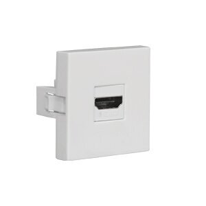 HDMI socket | 1 gang | 2 modules | flush-mounted | white
