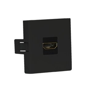 HDMI pistikupesa | 1 koht | 2 moodulit | sisseehitatav | must HDMI pistikupesa | 1 koht | 2 moodulit | sisseehitatav | must