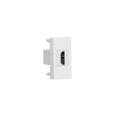 HDMI pistikupesa | 1 koht | 1 moodul | sisseehitatav | valge HDMI pistikupesa | 1 koht | 1 moodul | sisseehitatav | valge