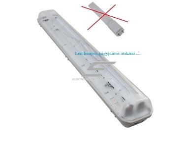 Hermetinis korpusas LED lempoms | garažų tipo | virštinkinis | IP65 Hermetinis korpusas LED lempoms | garažų tipo | virštinkinis | IP65