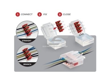 Hermetinė mova dėžutė jungiamoji | su elektros jungtimis | su gelio užpildu | 53x49x22 | 1-6mm² | IPX8 | Raytech | BRAVO3-6 2 Hermetinė mova dėžutė jungiamoji | su elektros jungtimis | su gelio užpildu | 53x49x22 | 1-6mm² | IPX8 | Raytech | BRAVO3-6 2
