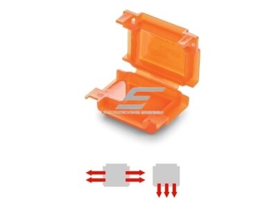 Hermetinė mova dėžutė jungiamoji elektros kontaktams su gelio užpildu | 41x28x19 | 4mm² | oranžinė | IPX8 | 20vnt. | Raytech | HAPPY0 Hermetinė mova dėžutė jungiamoji elektros kontaktams su gelio užpildu | 41x28x19 | 4mm² | oranžinė | IPX8 | 20vnt. | Raytech | HAPPY0