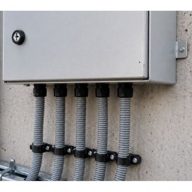 Hermētisks kabeļa | gofrētās caurules ievads elektrības sadalnē | korpusā | ar uzgriezni un blīvgredzenu | D22mm | M25x1.5 | IP68 | pelēks 5 Hermētisks kabeļa | gofrētās caurules ievads elektrības sadalnē | korpusā | ar uzgriezni un blīvgredzenu | D22mm | M25x1.5 | IP68 | pelēks 5