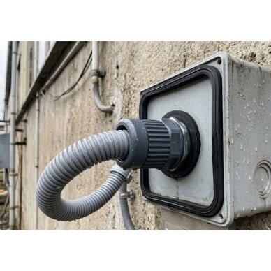 Hermetyczny wpust kabla | rury karbowanej do rozdzielnicy elektrycznej | obudowy | z nakrętką i uszczelką | D22mm | M32x1.5 | IP68 | czarny 5 Hermetyczny wpust kabla | rury karbowanej do rozdzielnicy elektrycznej | obudowy | z nakrętką i uszczelką | D22mm | M32x1.5 | IP68 | czarny 5