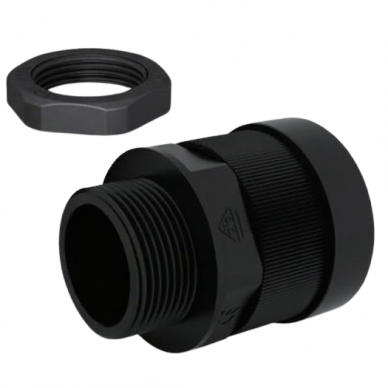 Герметичный ввод для кабеля | гофрированной трубы в электрический щит | корпус | с гайкой и уплотнительной прокладкой | D16мм | M20x1.5 | IP68 | черный Герметичный ввод для кабеля | гофрированной трубы в электрический щит | корпус | с гайкой и уплотнительной прокладкой | D16мм | M20x1.5 | IP68 | черный