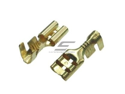 Plokščias lizdas laidui su fiksatoriumi | 1–2,5 mm² | 6,3 mm | neizoliuotas | žalvaris | DJ622-A6.3B | IMP6,3 Plokščias lizdas laidui su fiksatoriumi | 1–2,5 mm² | 6,3 mm | neizoliuotas | žalvaris | DJ622-A6.3B | IMP6,3