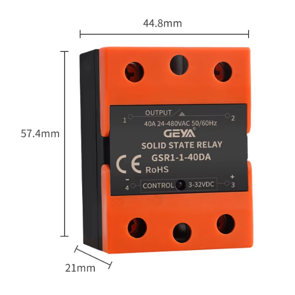 Ühefaasiline pooljuhtrelee | 40 A | DC → DC | LED-indikatsioon | kontaktivaba lülitamine | GSR1-1-25DA 2 Ühefaasiline pooljuhtrelee | 40 A | DC → DC | LED-indikatsioon | kontaktivaba lülitamine | GSR1-1-25DA 2