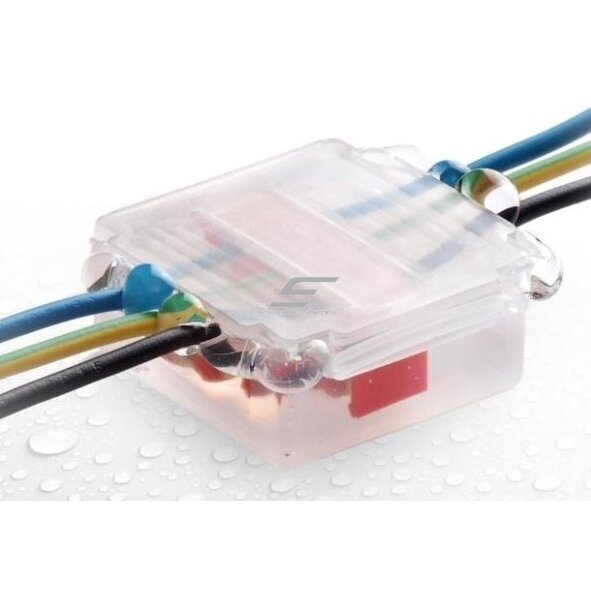Sealed joint box | with electrical connections | with gel filling | 53x49x22 | 1-6mm² | IPX8 1 Sealed joint box | with electrical connections | with gel filling | 53x49x22 | 1-6mm² | IPX8 1