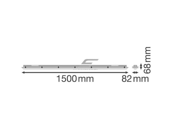 Pramoninis hermetinis LED šviestuvas | garažų tipo | su judesio jutikliu | 26W | 230V | 4000K | 3500lm | 1500x82x68mm | IP65 | 5m garantija | DPGY6 2