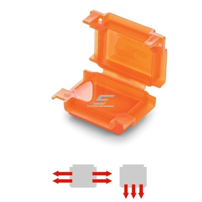 Hermeetiline ühenduskarp geelitäidisega | 41x28x19 | 4mm² | oranž | IPX8 | 20 tk Hermeetiline ühenduskarp geelitäidisega | 41x28x19 | 4mm² | oranž | IPX8 | 20 tk