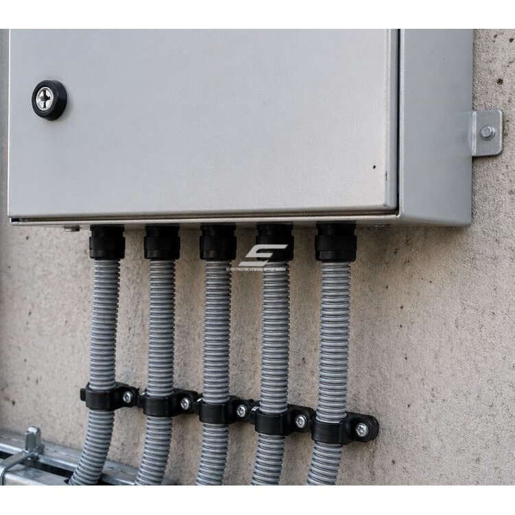 Hermetyczny wpust kabla | rury karbowanej do rozdzielnicy elektrycznej | obudowy | z nakrętką i uszczelką | D12mm | PG13.5 | IP68 | szary 5 Hermetyczny wpust kabla | rury karbowanej do rozdzielnicy elektrycznej | obudowy | z nakrętką i uszczelką | D12mm | PG13.5 | IP68 | szary 5