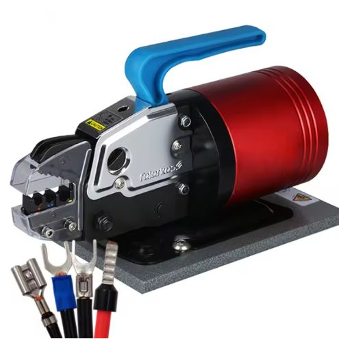 Pneumatic cable lug crimping press for crimping | 13.5 kN | 6–70 mm² | bench-mounted | air pressure 0.4–1 MPa 1