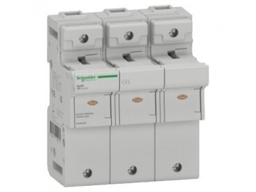 Modulinis saugiklių kirtiklių laikiklis | blokas | 3P | 125A | 690VAC | 22x58mm | DIN | Schneider Electric | Acti9 SBI | A9GSB392