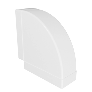 Horizontal connector for square duct | 90° elbow | for ventilation systems | 220x90 mm | plastic Horizontal connector for square duct | 90° elbow | for ventilation systems | 220x90 mm | plastic