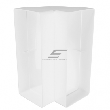 Vertikālais savienotājs kvadrātveida gaisa kanālam | 90° elkonis | ventilācijas sistēmām | 220x90 mm | plastmasa Vertikālais savienotājs kvadrātveida gaisa kanālam | 90° elkonis | ventilācijas sistēmām | 220x90 mm | plastmasa