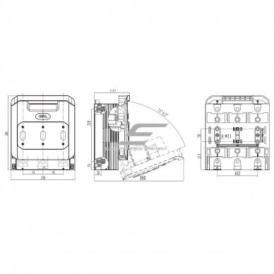 Horizontal fuse switch disconnector holder block | 3P | 630A | 690V | for NH3 fuses 4