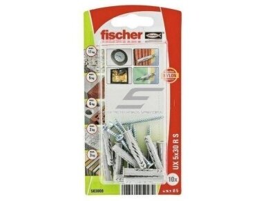 Savisriegis su kaisčiu | 5x30mm | 10 vnt. | Fischer | 503808 | 4048962059472 Savisriegis su kaisčiu | 5x30mm | 10 vnt. | Fischer | 503808 | 4048962059472
