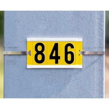 Identifikācijas un marķēšanas plākšņu komplekts | alumīnijs | elektroinstalāciju marķēšanai Identifikācijas un marķēšanas plākšņu komplekts | alumīnijs | elektroinstalāciju marķēšanai