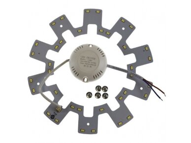 Įdėklas plafonui | LED modulis su magnetu | 18W | 110-230VAC | 6500K | 1350lm | Ø220x2mm | 5902216720008 Įdėklas plafonui | LED modulis su magnetu | 18W | 110-230VAC | 6500K | 1350lm | Ø220x2mm | 5902216720008