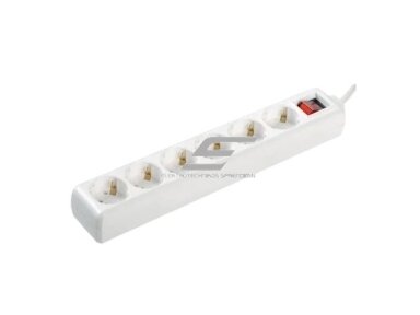 Ilgiklis | prailgintuvas | 6xSchuko | 16A | 3500W | su įžeminimu ir jungikliu | su 3m kabeliu | baltas | IEK | WYP10-16-06-03-ZK-N | 4606056358612 Ilgiklis | prailgintuvas | 6xSchuko | 16A | 3500W | su įžeminimu ir jungikliu | su 3m kabeliu | baltas | IEK | WYP10-16-06-03-ZK-N | 4606056358612