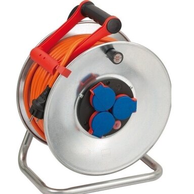 Extension cable reel | extension cord with socket outlets | 3xSchuko | 40m | RR-F 3x1.5 | IP44 | Brennenstuhl | Garant | DSS | 1198470 | 4007123081356 Extension cable reel | extension cord with socket outlets | 3xSchuko | 40m | RR-F 3x1.5 | IP44 | Brennenstuhl | Garant | DSS | 1198470 | 4007123081356
