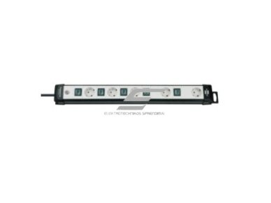 Ilgiklis | prailgintuvas | 5xSchuko | 230V | 3500W | su įžeminimu ir jungikliu | su 3m kabeliu | pilkas | IP20 | Brennenstuhl | P-LINE 5l | 1951550600 | 4007123624546 Ilgiklis | prailgintuvas | 5xSchuko | 230V | 3500W | su įžeminimu ir jungikliu | su 3m kabeliu | pilkas | IP20 | Brennenstuhl | P-LINE 5l | 1951550600 | 4007123624546