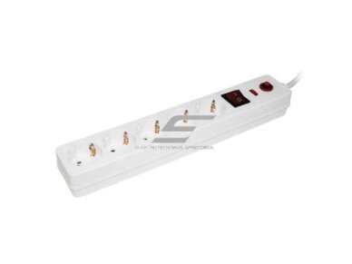Ilgiklis | prailgintuvas | 5xSchuko | 16A | 3500W | su įžeminimu ir jungikliu | su apsauga nuo viršįtampių | su 1,5m kabeliu | baltas | IP20 | IEK | WFP10-16-05-01-N | 4606056358636 Ilgiklis | prailgintuvas | 5xSchuko | 16A | 3500W | su įžeminimu ir jungikliu | su apsauga nuo viršįtampių | su 1,5m kabeliu | baltas | IP20 | IEK | WFP10-16-05-01-N | 4606056358636
