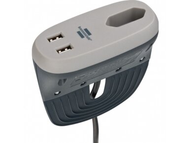 Kištukinių lizdų blokas | į baldus | 1xSchuko | 2xUSB-A | 115x55x115mm | 3m kabelis | juodas | 1150290 | 4007123669417 Kištukinių lizdų blokas | į baldus | 1xSchuko | 2xUSB-A | 115x55x115mm | 3m kabelis | juodas | 1150290 | 4007123669417