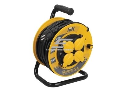 Ilgiklis-ritė | prailgintuvas su kištukiniais lizdais | 4xSchuko | 16A | 3500W | 30m | VV-F 3x1,5 | su termine apsauga | IP44 | IEK | WKP15-16-04-30-44 | 4606056245042 Ilgiklis-ritė | prailgintuvas su kištukiniais lizdais | 4xSchuko | 16A | 3500W | 30m | VV-F 3x1,5 | su termine apsauga | IP44 | IEK | WKP15-16-04-30-44 | 4606056245042
