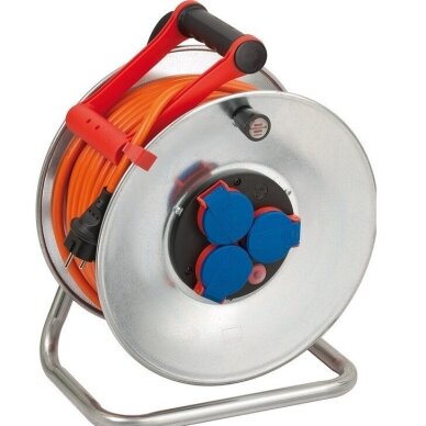 Extension cable reel | extension cord with socket outlets | 3xSchuko | 40m | RR-F 3x1.5 | IP44 | Brennenstuhl | Garant | DSS | 1198470 | 4007123081356 Extension cable reel | extension cord with socket outlets | 3xSchuko | 40m | RR-F 3x1.5 | IP44 | Brennenstuhl | Garant | DSS | 1198470 | 4007123081356