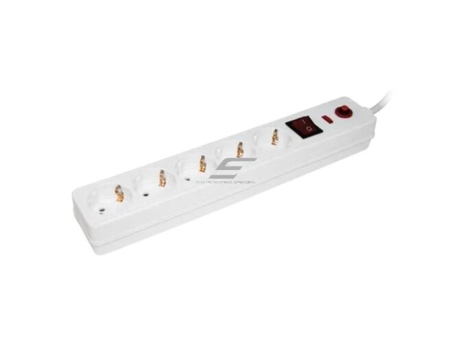 Ilgiklis | prailgintuvas | 5xSchuko | 16A | 3500W | su įžeminimu ir jungikliu | su apsauga nuo viršįtampių | su 1,5m kabeliu | baltas | IP20 | IEK | WFP10-16-05-01-N | 4606056358636 Ilgiklis | prailgintuvas | 5xSchuko | 16A | 3500W | su įžeminimu ir jungikliu | su apsauga nuo viršįtampių | su 1,5m kabeliu | baltas | IP20 | IEK | WFP10-16-05-01-N | 4606056358636