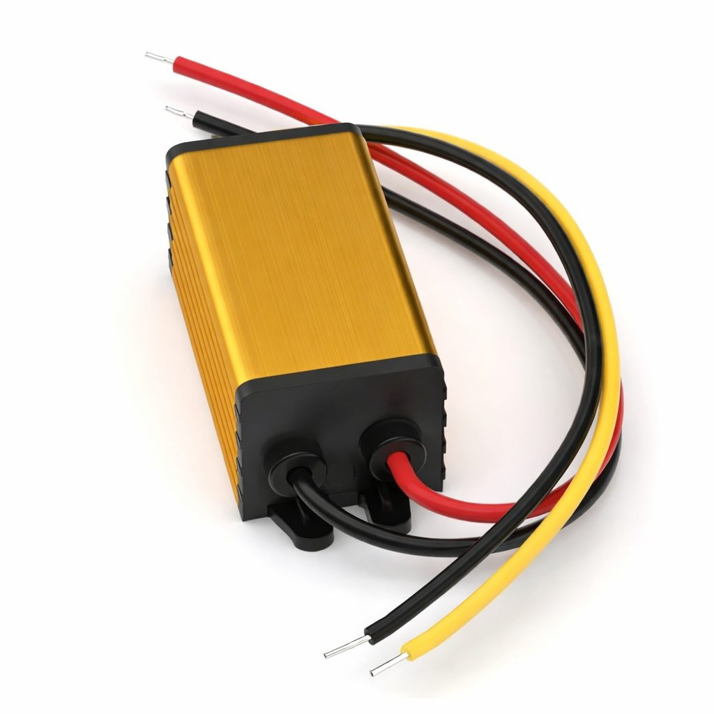 Impulsu DC-DC sprieguma pārveidotājs | 24 V – 13.8 V | 1 A | 13.8 W | 44 x 24.5 x 20 mm Impulsu DC-DC sprieguma pārveidotājs | 24 V – 13.8 V | 1 A | 13.8 W | 44 x 24.5 x 20 mm