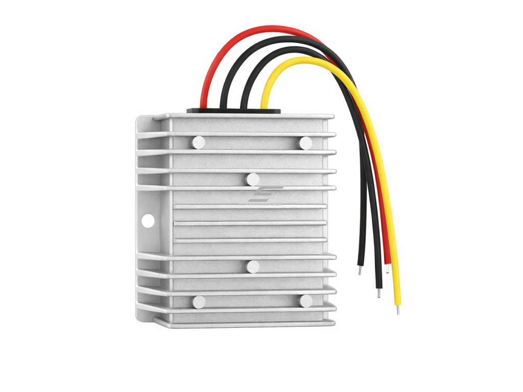 Impulsinis DC-DC įtampos keitiklis | 12 / 24 V – 5 V | 5 A | 25 W | 74 x 74 x 32 mm Impulsinis DC-DC įtampos keitiklis | 12 / 24 V – 5 V | 5 A | 25 W | 74 x 74 x 32 mm