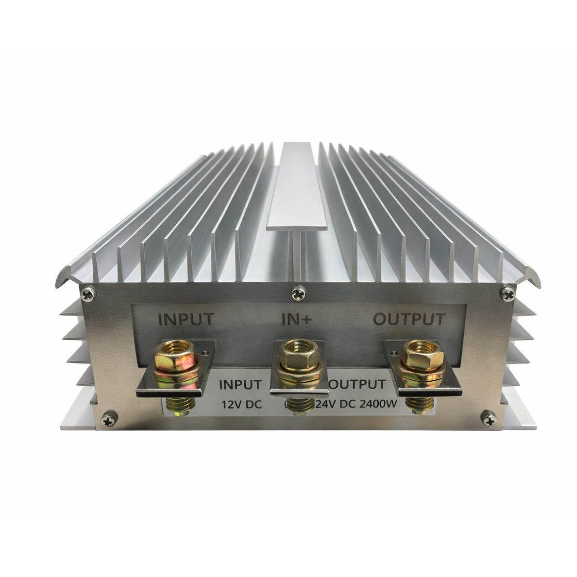 Impulse DC-DC voltage converter | 12 V – 24 V | 100 A | 2400 W | 300 x 195 x 90 mm Impulse DC-DC voltage converter | 12 V – 24 V | 100 A | 2400 W | 300 x 195 x 90 mm