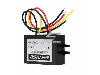 Impulsinis DC-DC įtampos keitiklis | 12 / 24 V – 5 V | 1 A | 5 W | 46 x 32 x 18 mm Impulsinis DC-DC įtampos keitiklis | 12 / 24 V – 5 V | 1 A | 5 W | 46 x 32 x 18 mm