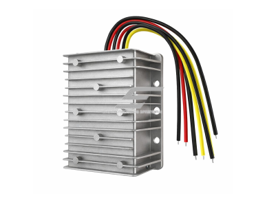 Impulsinis DC-DC įtampos keitiklis | 12 V – 28 V | 15 A | 420 W | neizoliuotas | 125 x 105 x 52 mm Impulsinis DC-DC įtampos keitiklis | 12 V – 28 V | 15 A | 420 W | neizoliuotas | 125 x 105 x 52 mm