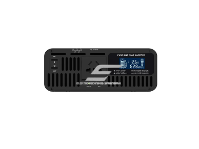 Impulsinis įtampos keitiklis | 48V DC → 220V AC | 600 W | LCD ekranas | aliuminio korpusas | IPS-PI600-248 3