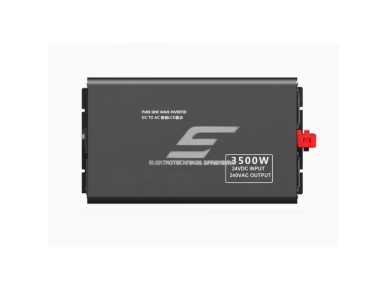 Impulsinis įtampos keitiklis | 36V DC → 220V AC | 3500 W | LCD ekranas | aliuminio korpusas | IPS-PI3500-236 2