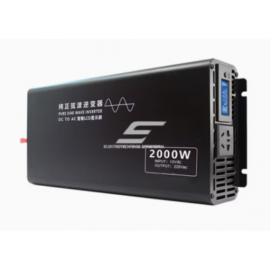 Impulsspinge muundur | 60V DC → 220V AC | 2000 W | LCD-ekraan | alumiiniumkorpus | IPS-PI2000-260 2 Impulsspinge muundur | 60V DC → 220V AC | 2000 W | LCD-ekraan | alumiiniumkorpus | IPS-PI2000-260 2