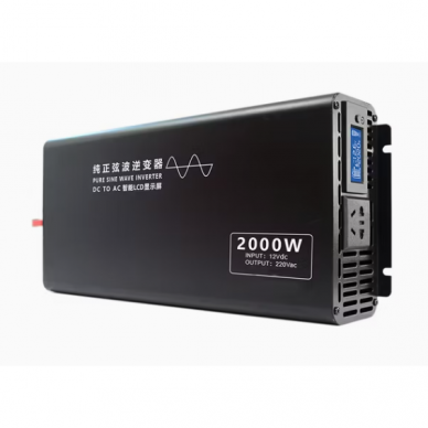 Impulsspinge muundur | 48V DC → 220V AC | 2000 W | LCD-ekraan | alumiiniumkorpus | IPS-PI2000-248 2 Impulsspinge muundur | 48V DC → 220V AC | 2000 W | LCD-ekraan | alumiiniumkorpus | IPS-PI2000-248 2