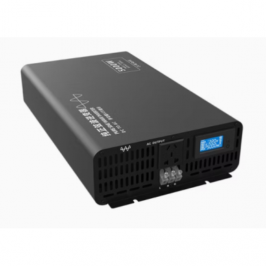 Impulsu sprieguma pārveidotājs | 72V DC → 220V AC | 5000 W | LCD displejs | alumīnija korpuss | IPS-PI5000-272 1