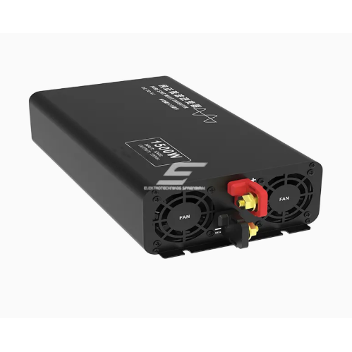 Switching voltage inverter | 24V DC → 220V AC | 1500 W | LCD display | aluminum housing | IPS-PI1500-224